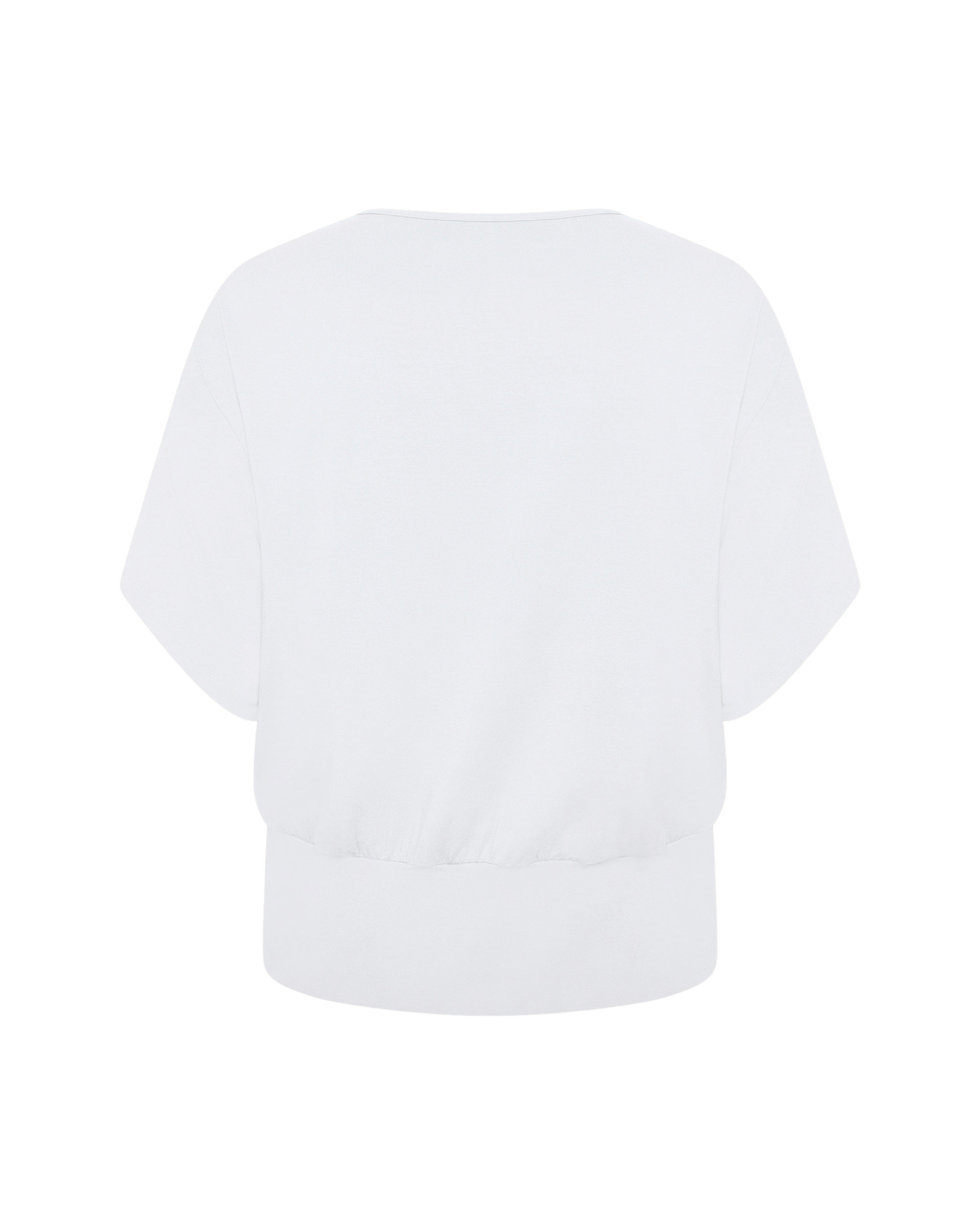 Nico Kimono Sleeve Jersey Top - White