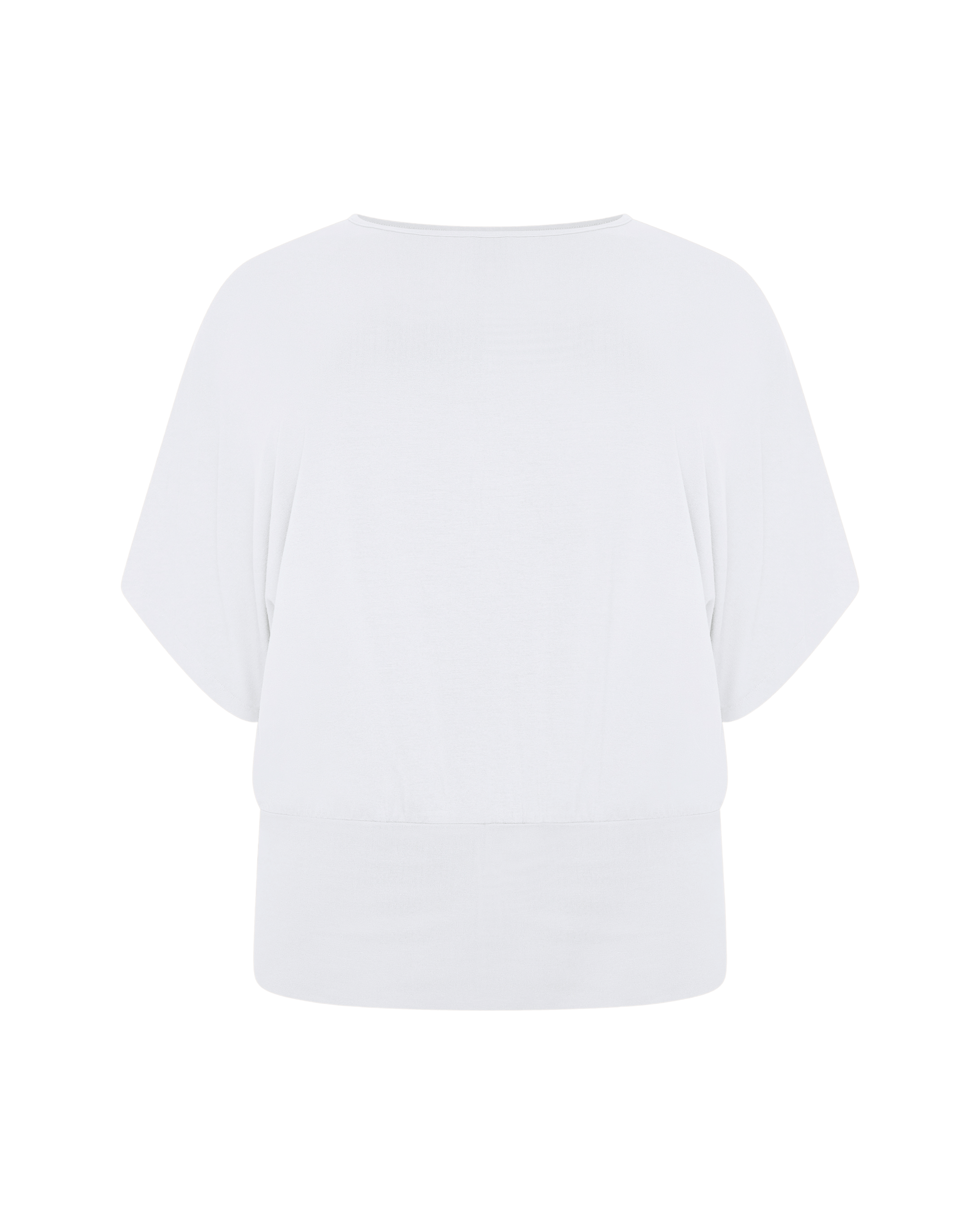 Nico Kimono Sleeve Jersey Top - White