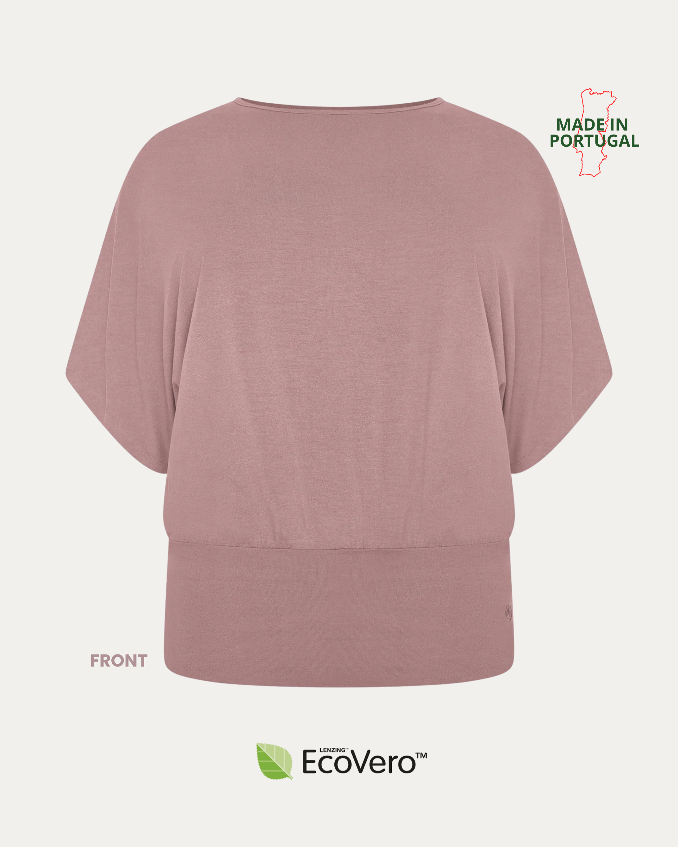 Top de jersey con mangas estilo kimono de Nico