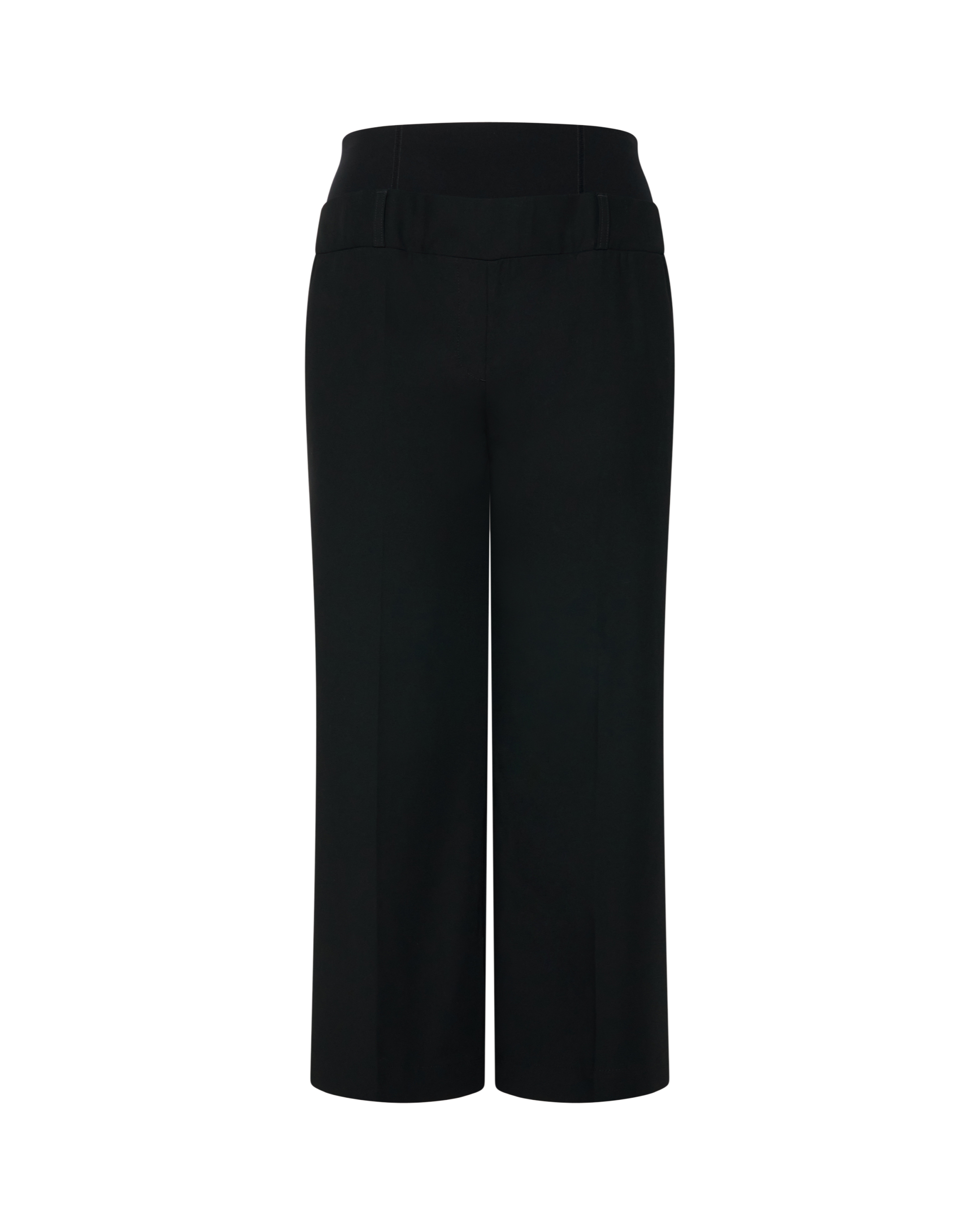 High-wasited stretch trouser on white background