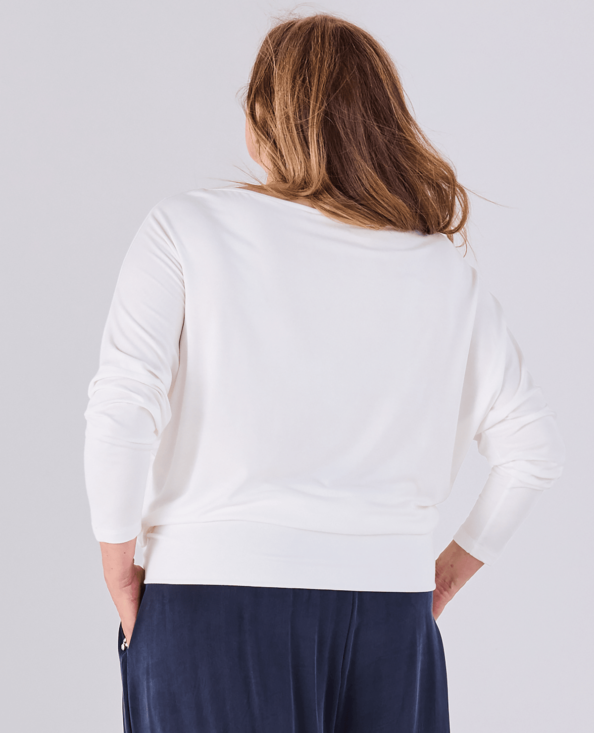 Aimee Batwing Top - White -Women's top - Melyr