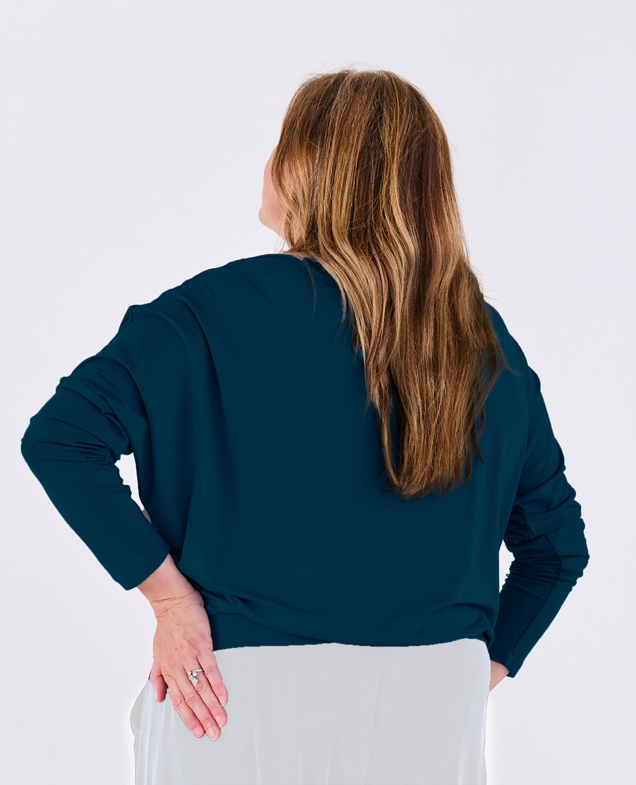 Blusa relajada con mangas murciélago de Aimee