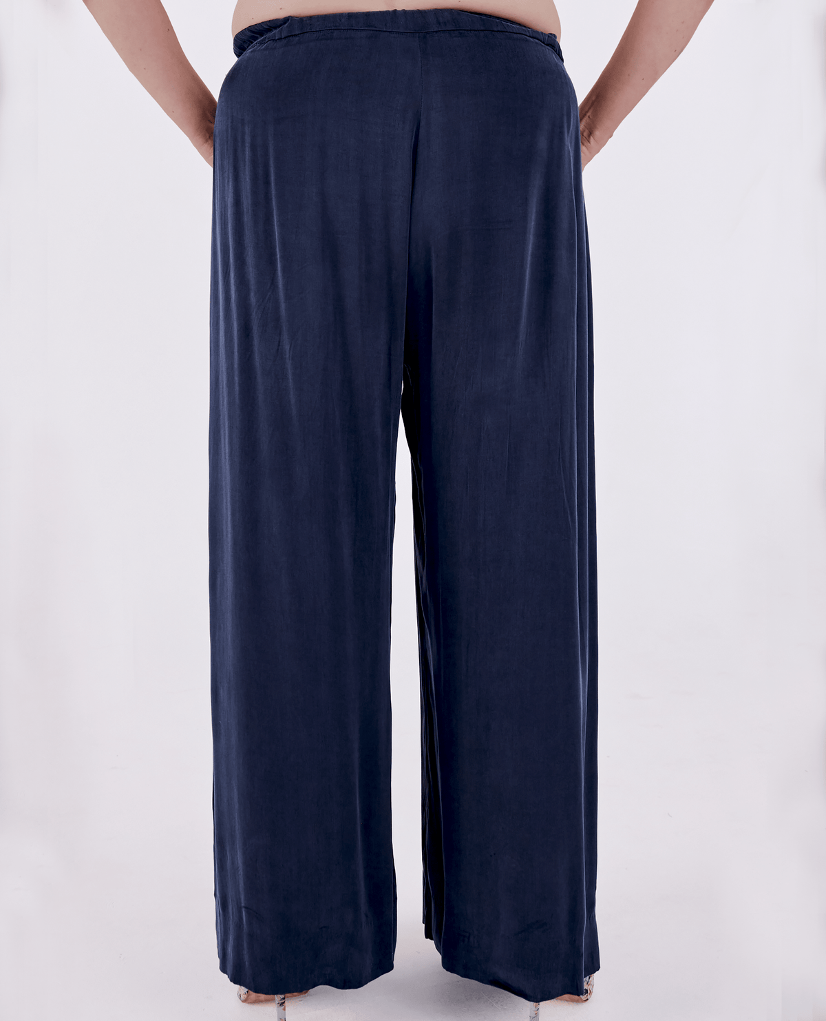 Portofino Wide-Leg Trouser - Navy -Trouser - Melyr