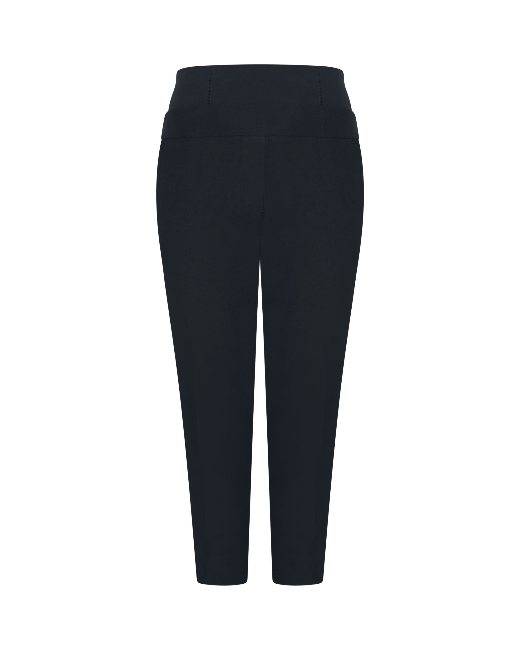 womens high waist stretch trouser on a white background
