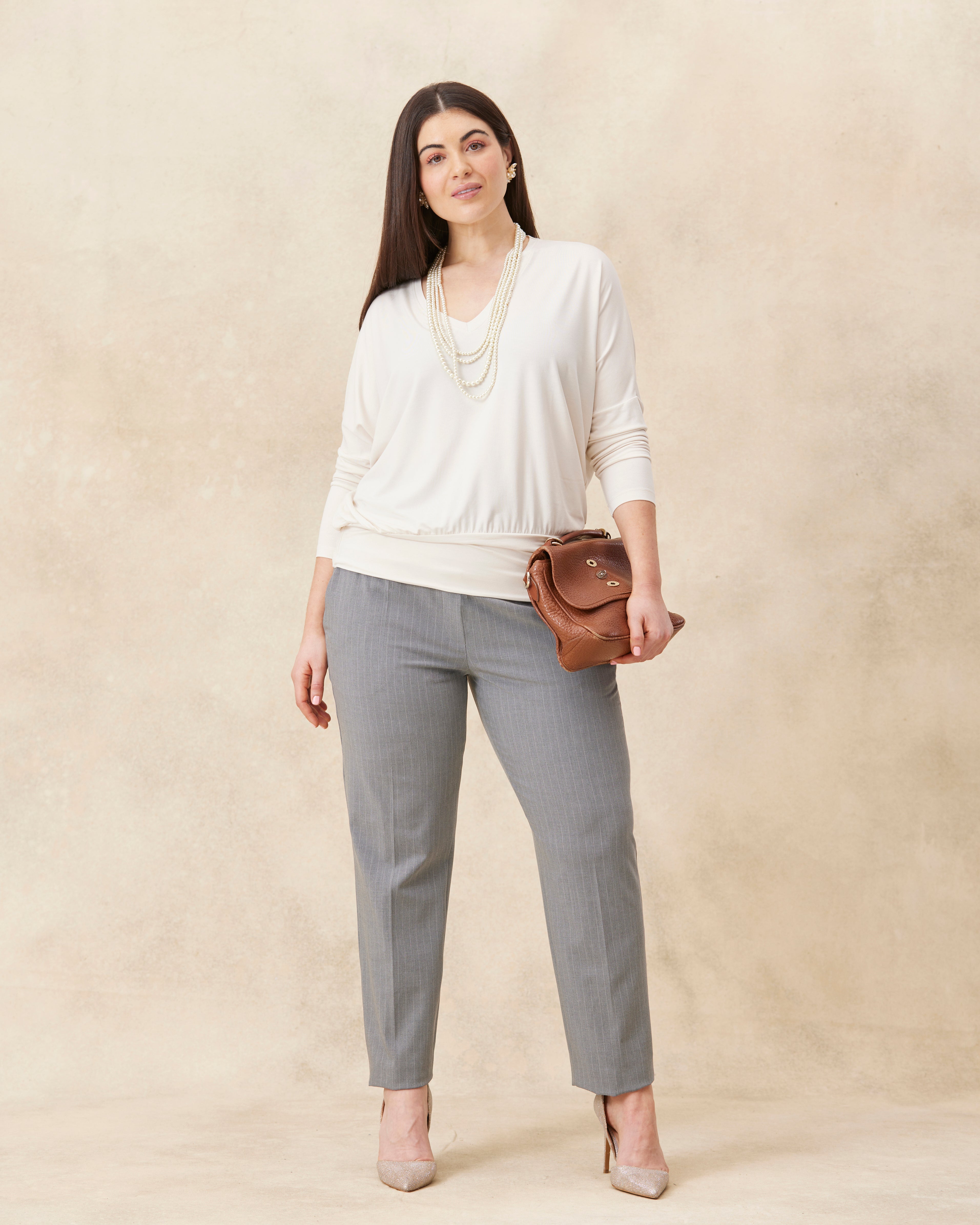 Sienna MELYRFLEX Slim Leg Trouser - Grey