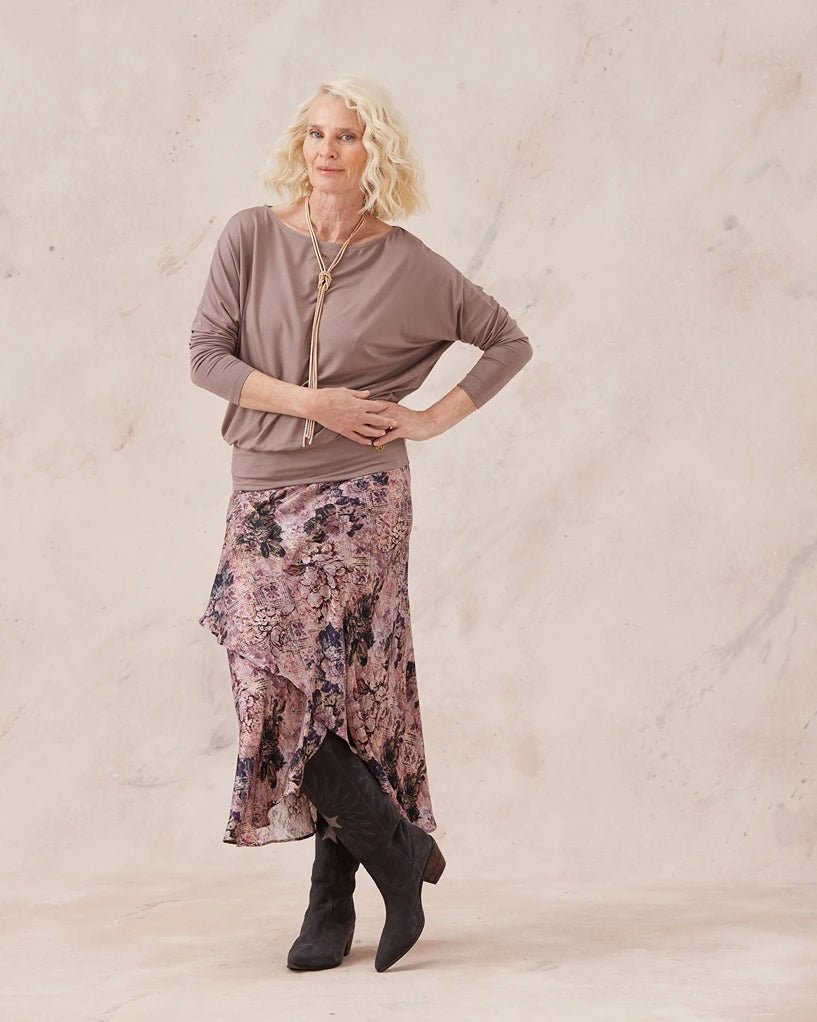 Lucia MELYRFLEX Stretch Waist Skirt - Rosewater - Melyr