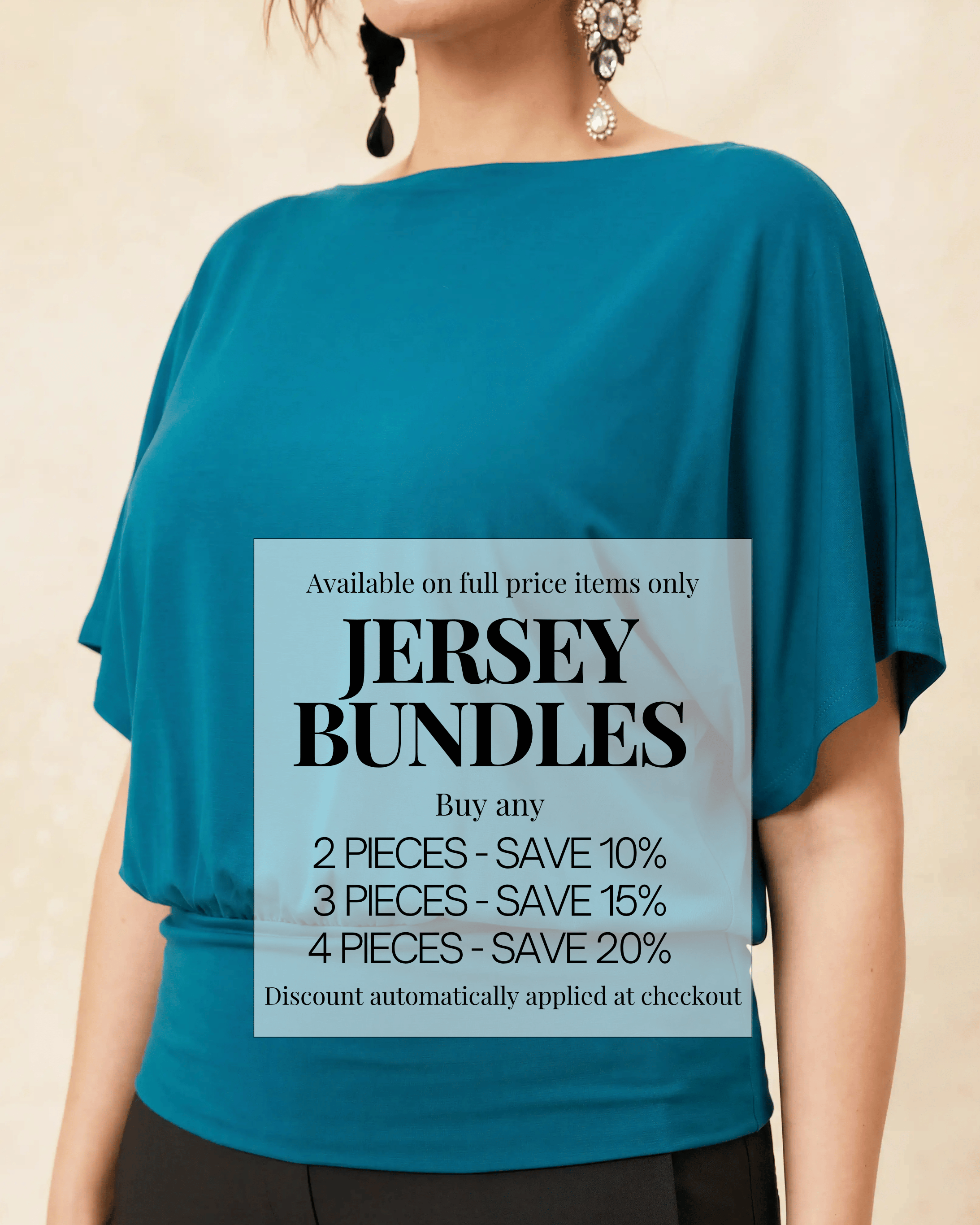Aimee Relaxed Batwing Top - Teal