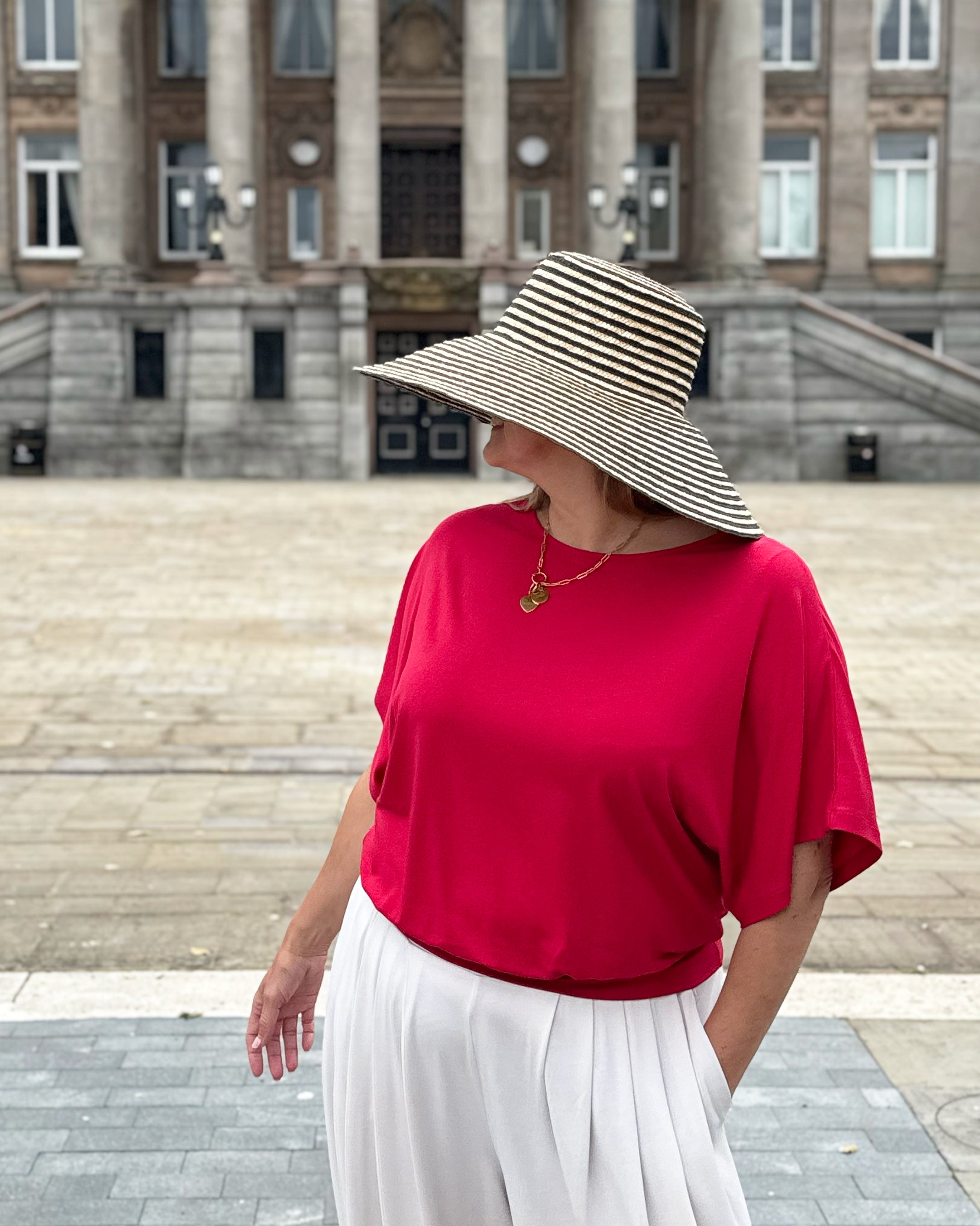 Top de jersey con mangas estilo kimono de Nico