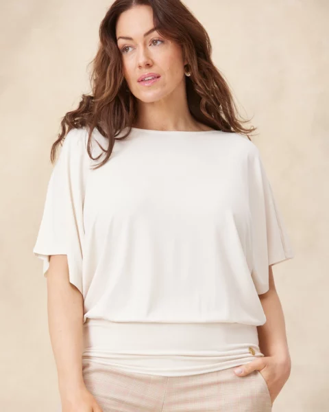 White short sleeved Nico top and pink Amalfi MELYRFLEX